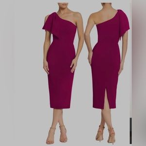 Dark Magenta. Dress The Population.  Brand New With Tages L